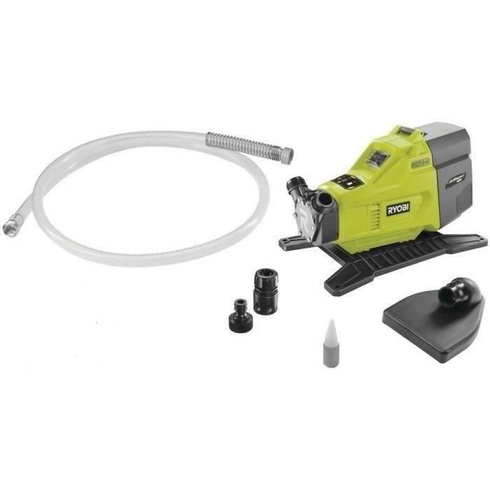 RYOBI - Pompe de transfert 18V ONE+ - 1 500 L/h - aspiration 2,5 m + tuyau 2,5 m, raccord rapide 18 mm, huile lubrifiante - R18TP-0