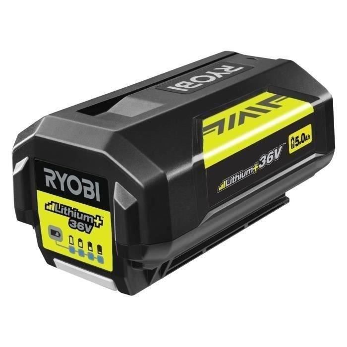 RYOBI - Tronçonneuse 36V MAXPOWER Brushless- guide 35 cm - 21 m/s - tendeur sans outil + batterie 5,0 Ah & chargeur - RY36CSX35A-150