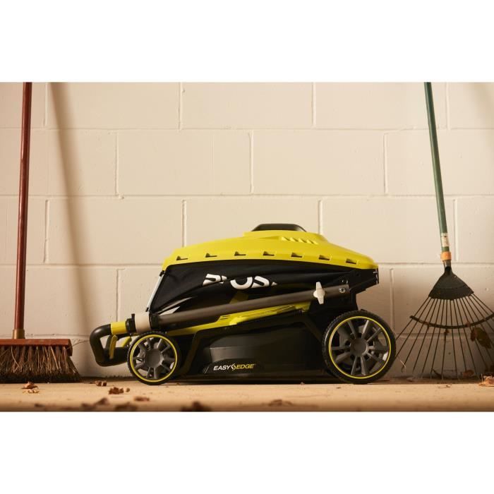 RYOBI - Tondeuse poussée 18V ONE+ - Brushless - Ø coupe 37 cm - ramassage et mulching + batterie 5,0 Ah & chargeur - RY18LMX37A-150