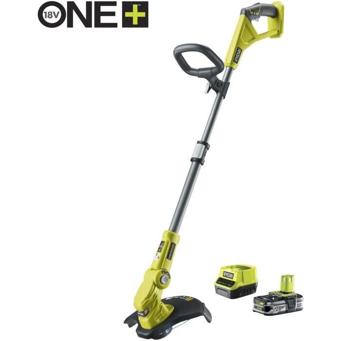 RYOBI - Coupe-bordures 18V ONE+ - Ø coupe 25-30 cm - tube télescopique - 1 batterie 2,5 Ah & chargeur + RAC155 OFFERT - RLT183225FPK