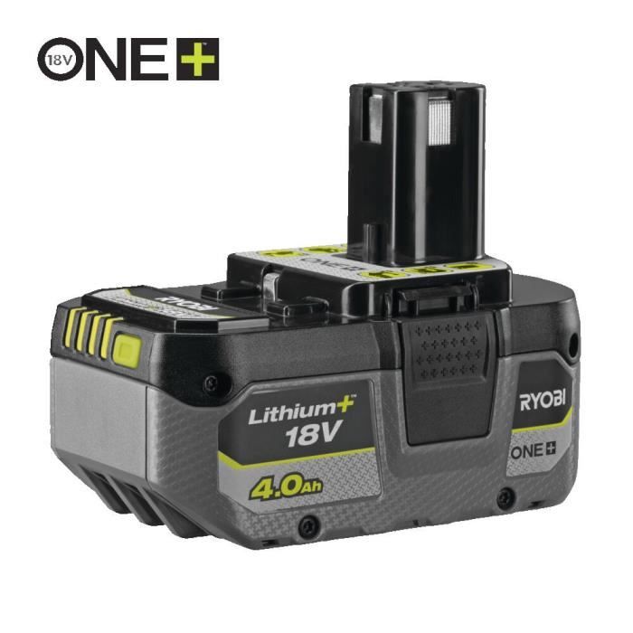 RYOBI - 1 batterie lithium+ 18V ONE+ 4,0 Ah compacte  - RB1840X