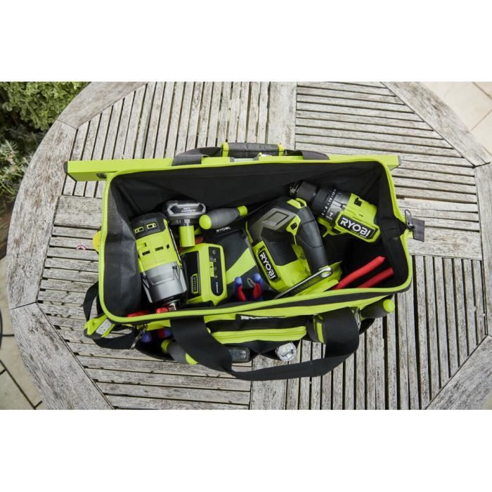 RYOBI - Sac avec fond renforcé 46  x 26 x 29 cm pour 3 ou 4 outils  - RSSMTB1