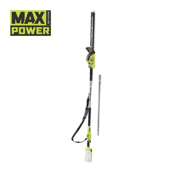 RYOBI - Taille-haies sur perche 36V MAXPOWER - lames 50cm - tube d'extension 40 cm fourni - sans batterie ni chargeur - RY36PHT50A-0