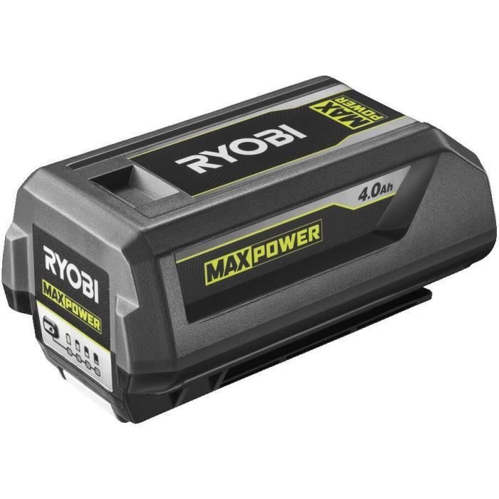 RYOBI - 1 batterie lithium+ 36V MAXPOWER 4,0 Ah - gestion individuelle de charge/décharge des cellules et énergie régulée - RY36B40B