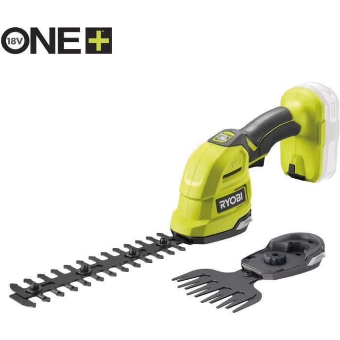 RYOBI - Cisaille a gazon / sculpteur de végétaux 18V ONE+ - Mallette de rangement + batterie 2,0 Ah & chargeur - RY18GSA-120T