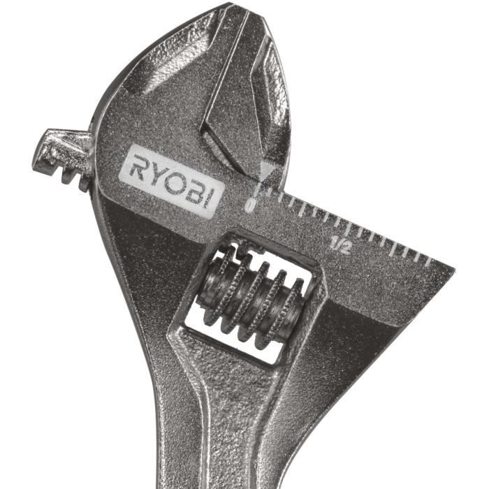 Clé a molette - RYOBI - 160 mm, mâchoire 24 cm