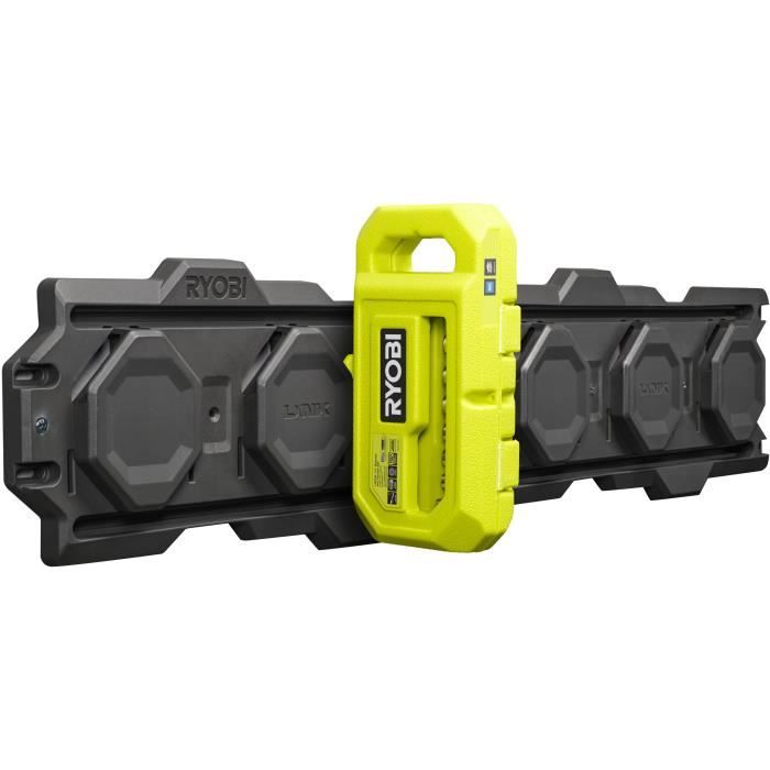 RYOBI - Coffret 1 clé 90 dents, 8 douilles (de 8 a 15 mm) & adaptateur 1/4'' - 3/8'' - Compatible Ryobi LINK - RHRS10PC