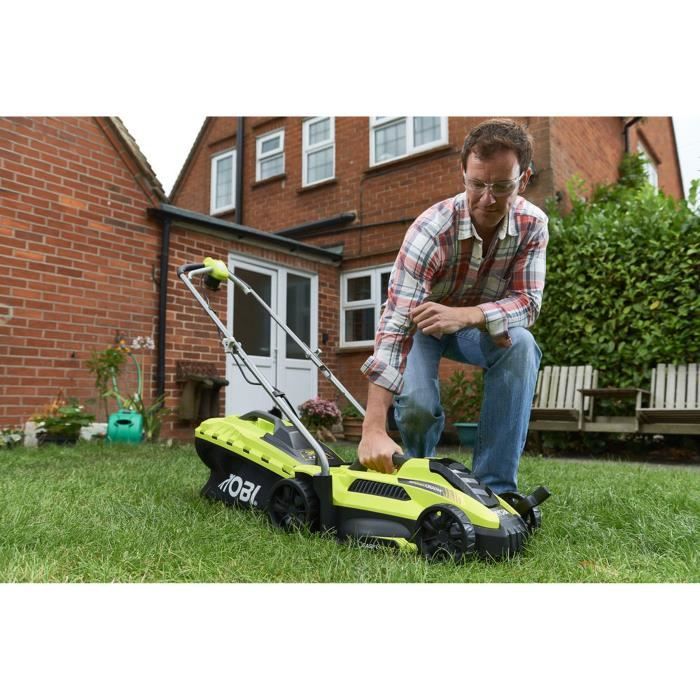 RYOBI - Tondeuse 1300 W - Ø coupe 33 cm - ramassage et mulching - RLM13E33S