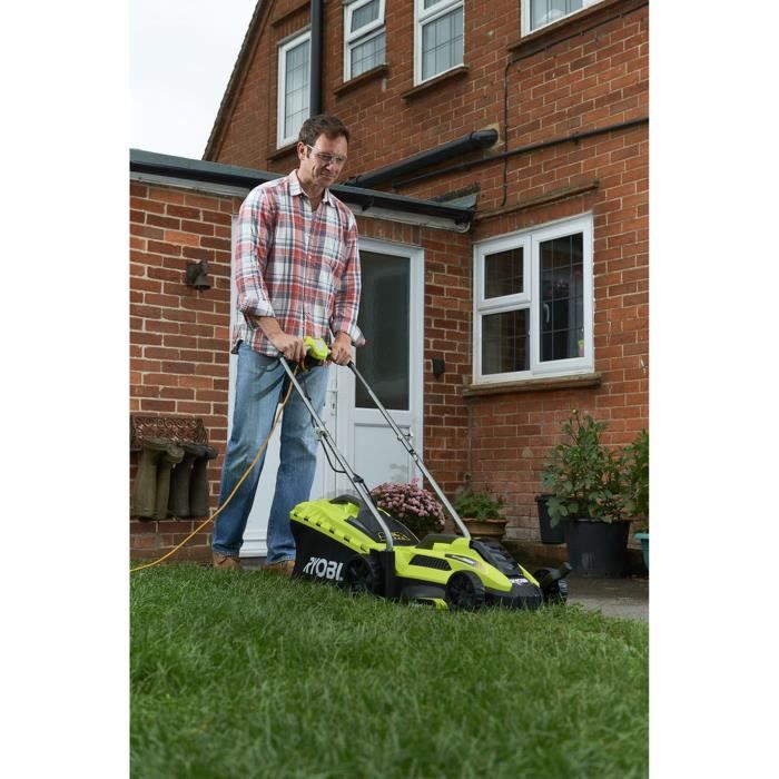 RYOBI - Tondeuse 1300 W - Ø coupe 33 cm - ramassage et mulching - RLM13E33S