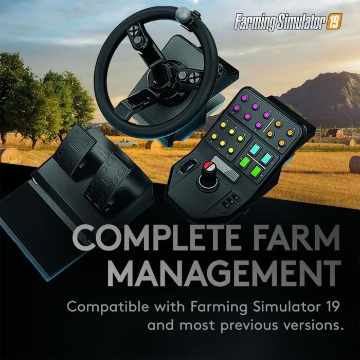 Simulateur de tracteur - Logitech G Saitek - Farm sim controller - Conçu pour PC