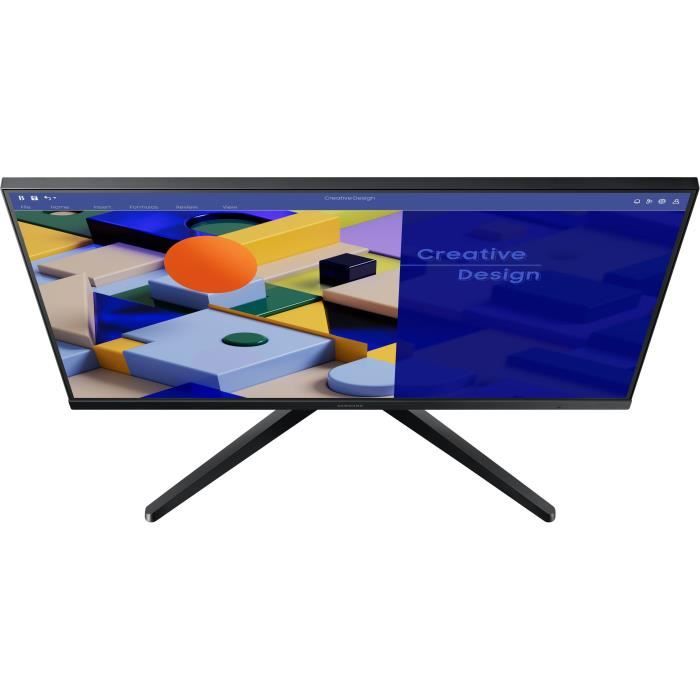 Ecran PC Samsung S31C 27,16:9, Dalle IPS, 5ms, FHD : 1920 x 1080,75Hz,250 cd/m²,1000:1, HDMI, VGA, Inclinable