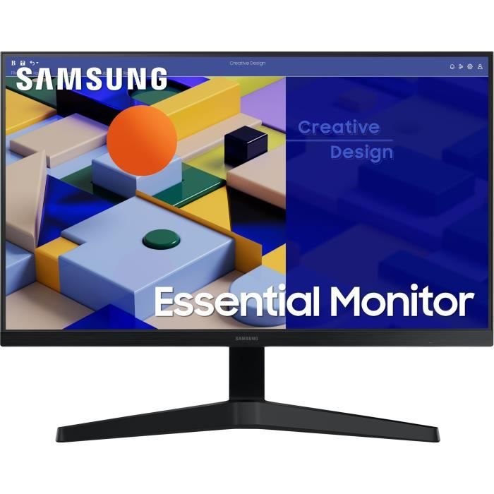 Ecran PC Samsung S31C 27,16:9, Dalle IPS, 5ms, FHD : 1920 x 1080,75Hz,250 cd/m²,1000:1, HDMI, VGA, Inclinable