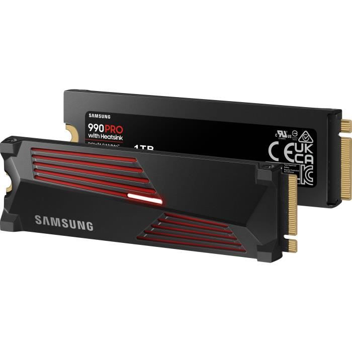 SAMSUNG SSD Interne 990 PRO avec dissipateur 1 To MZ-V9P1T0GW