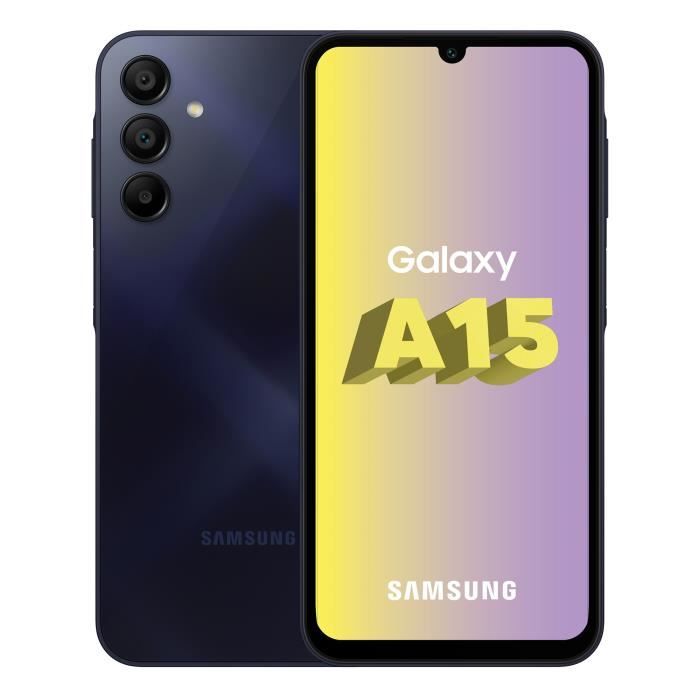 Samsung Galaxy A15 4G Smartphone 128 Go Bleu nuit