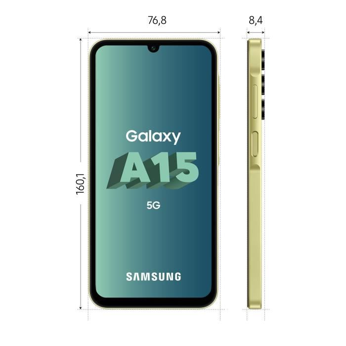 Smartphone Samsung Galaxy A15 128Go Lime 5G