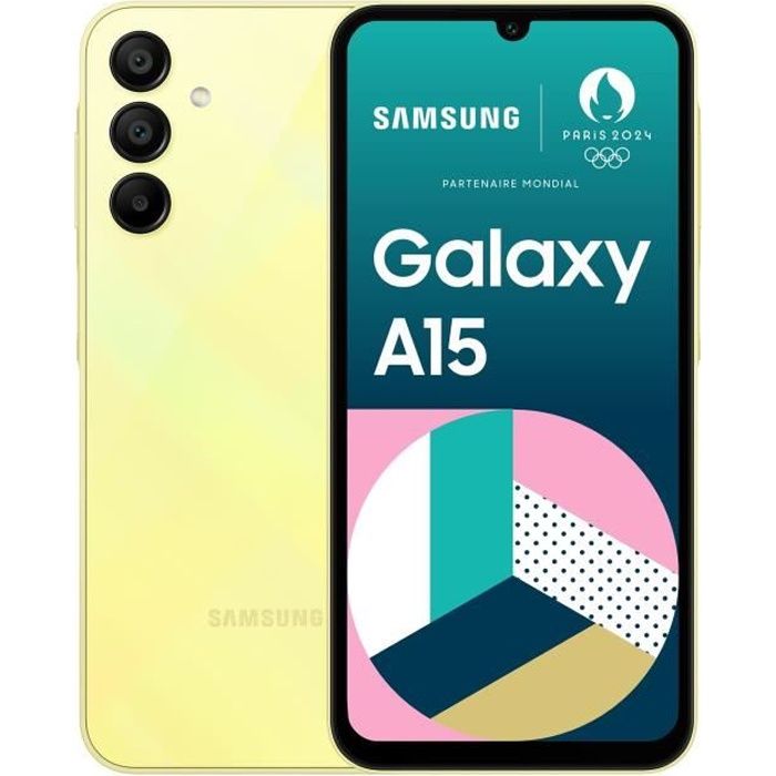 Samsung Galaxy A15 4G Smartphone 128 Go Lime