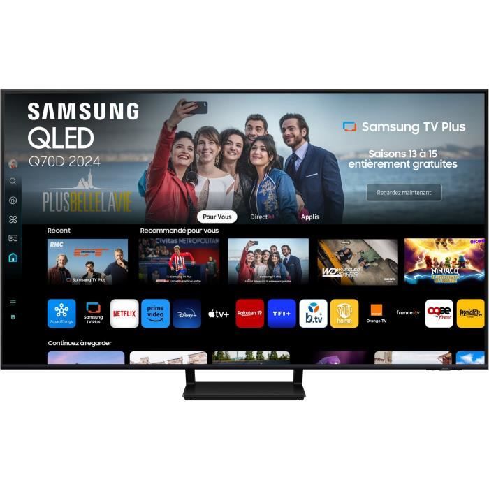 Samsung 75Q70D - TV QLED 75 (190 cm) - 4K UHD 3840x2160 - 120 Hz - Quantum HDR - Gaming HUB - Smart TV - 4xHDMI - WiFi