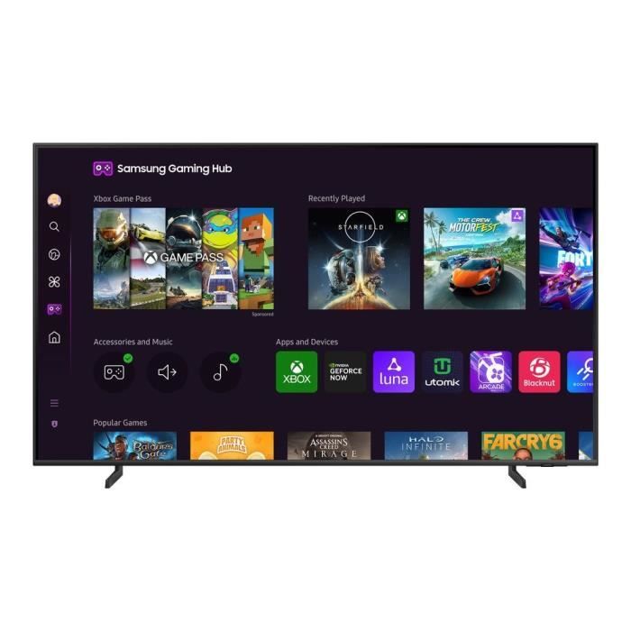 Samsung 50Q60D - TV QLED 50 (127 cm) - 4K UHD 3840x2160 - HDR - Smart TV - Gaming Hub - 3xHDMI - WiFi