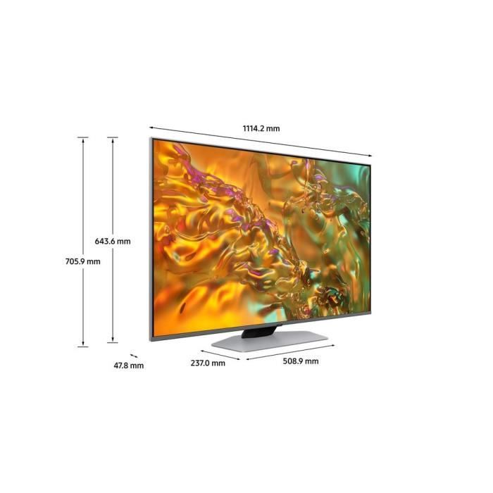 Samsung 65Q80D - TV QLED 65 (165 cm) - 4K UHD 3840x2160 - 100 Hz - HDR+ - Smart TV Tizen - Gaming Hub - 4xHDMI - WiFi