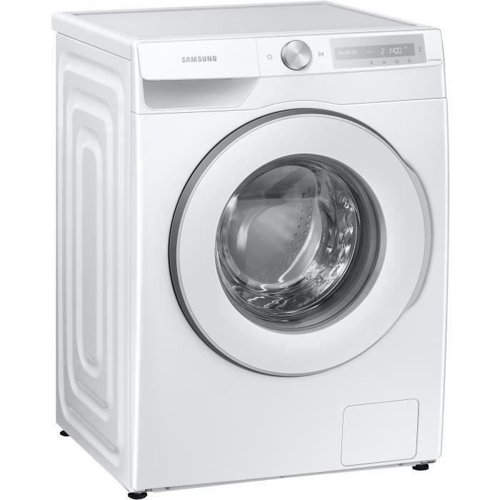 Lave-linge hublot SAMSUNG Ecobubble WW90T634DHH - 9 kg - Induction - 1400 trs/min - Distributeur automatique de lessive - Connecté