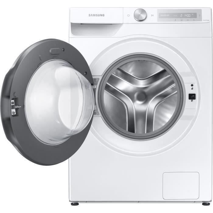 Lave-linge hublot SAMSUNG Ecobubble WW90T634DHH - 9 kg - Induction - 1400 trs/min - Distributeur automatique de lessive - Connecté