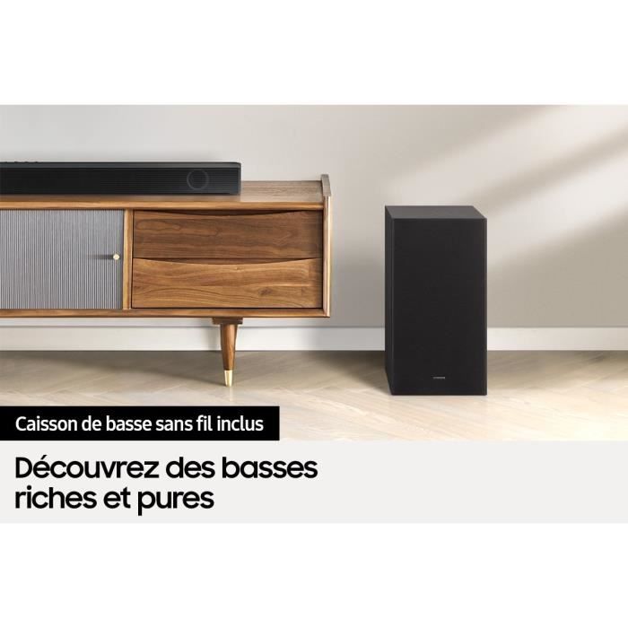 SAMSUNG HW-B530 - Barre de son 2.1ch - 380W - Bluetooth - HDMI ARC - Caisson sans fil 6,5'' - Bass Boost