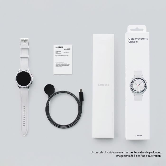 SAMSUNG Galaxy Watch6 Classic 47mm Argent Bluetooth