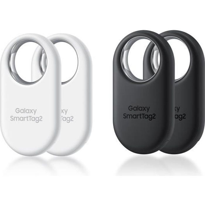 Accessoire pour téléphone mobile Samsung Pack de 4 Galaxy SmartTag2 Noir et Blanc