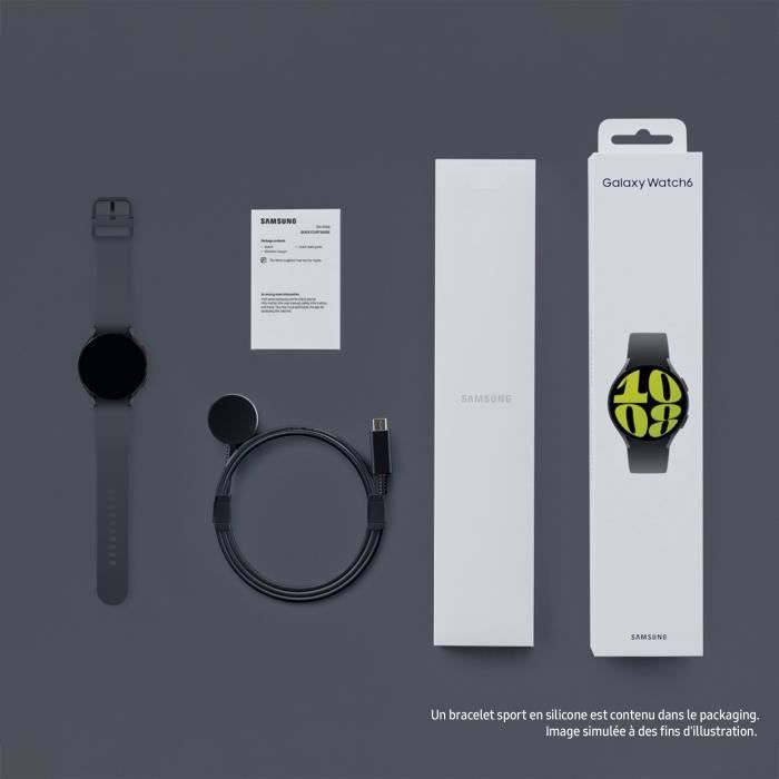 Montre connectée Samsung Galaxy Watch6 44mm 4G Noir