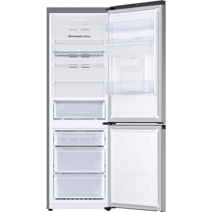 Réfrigérateur combiné SAMSUNG RB34C632ESA - 341L (227+114L) - Froid ventilé - L60xH185cm - Metal Grey