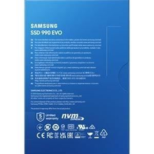 SAMSUNG SSD Interne 990 EVO 1 To NVMe M.2 PCIe 4.0 x 4 - 5000 Mo/s - MZ-V9E1T0BW