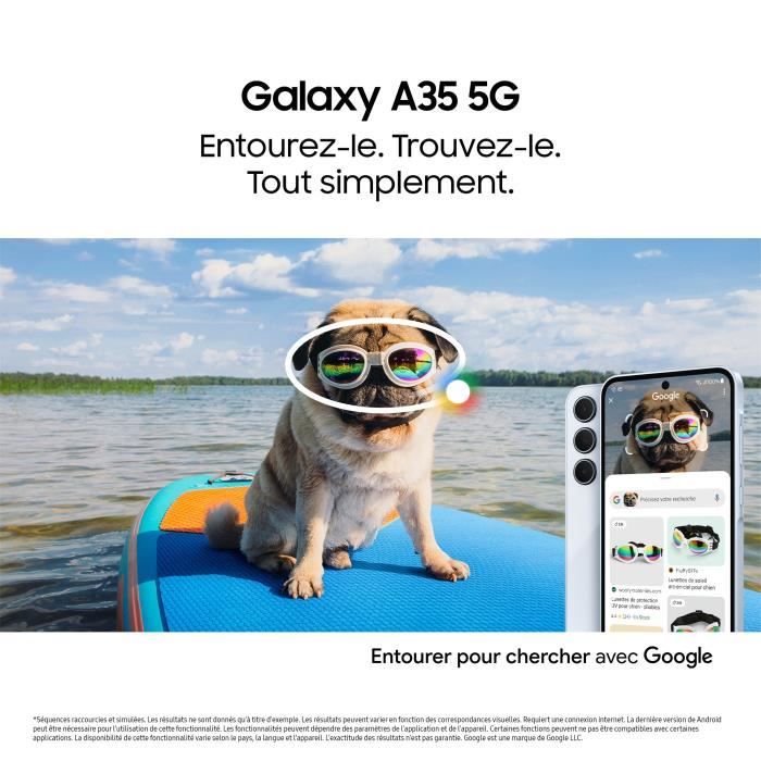 Smartphone Samsung Galaxy A35 5G 128Go Bleu