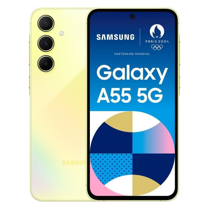 SAMSUNG Galaxy A55 5G Smartphone 256Go Lime