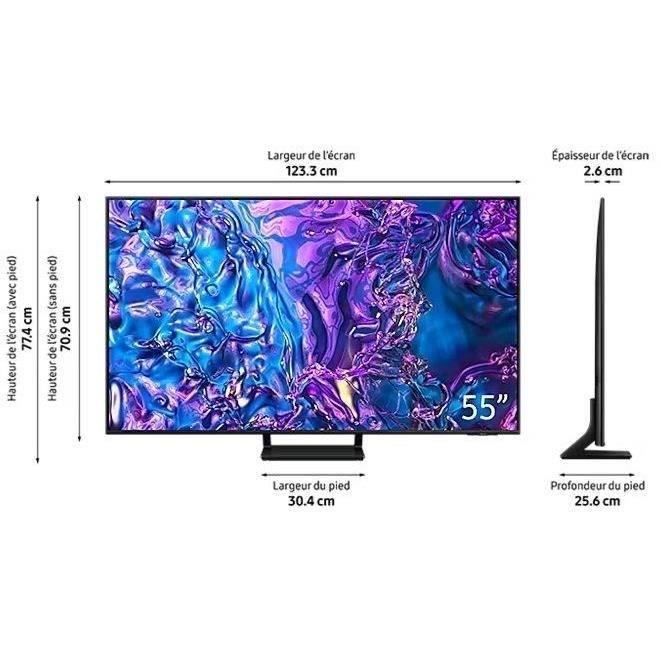 Samsung 55Q70D - TV QLED 55 (140 cm) - 4K UHD 3840x2160 - 120 Hz - HDR - Smart TV - Gaming HUB - 4xHDMI - WiFi