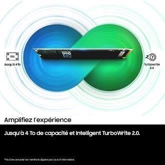 SSD Interne - SAMSUNG - 990 EVO Plus 1 To - NVMe M.2 PCIe 4.0x4 - Vitesse lecture jusqu'a 7 150 Mo/s