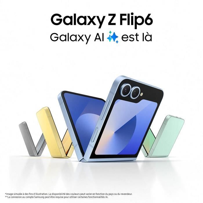 Samsung Galaxy Z Flip6 Smartphone 256 Go Jaune