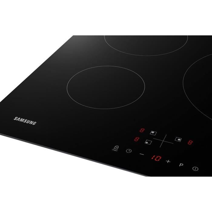 Plaque de cuisson induction - SAMSUNG - 3 zones - L59 x P57 cm - NZ63M3NM1BB/UR - 7200 W - Revetement verre - Noir