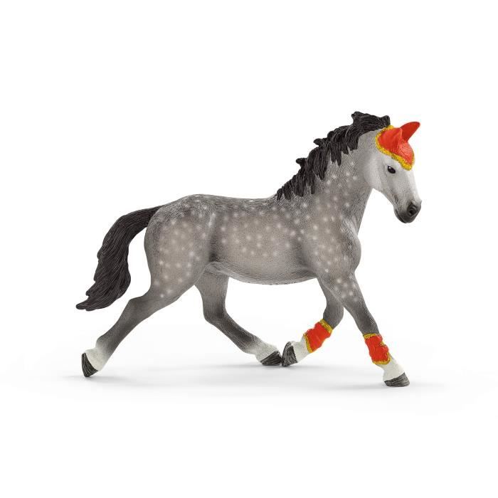 Coffret d'entraînement a la voltige de Mia, coffret schleich avec 18 éléments inclus dont 1 cheval schleich et 2 personnages,