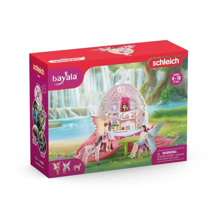 Café des Elfes - Coffret de jouets Magique de 21 Pieces avec Fée, Licorne, Maison et Accessoires - Maison de Poupées Enchantée - a