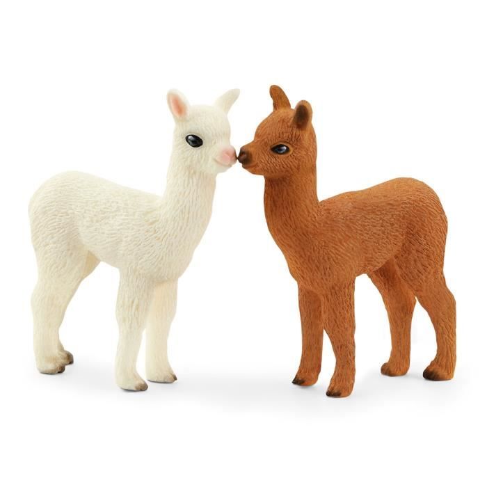 Figurine Famille d'Alpaga, pour enfants des 3 ans - Schleich 42544 Wild Life