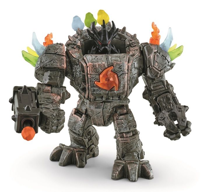 Master Robot et sa Mini Creature, coffret figurine robot de 20 pieces avec pieces mobiles et rotatives, jouet robot pour enfants