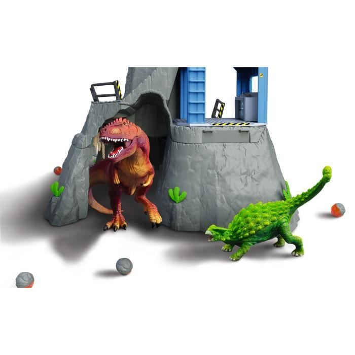 Expédition au grand Volcan, 1 figurine de chercheuse et 2 jouets dinosaures, Pour enfants des 5 ans, Schleich 42564 DINOSAURS