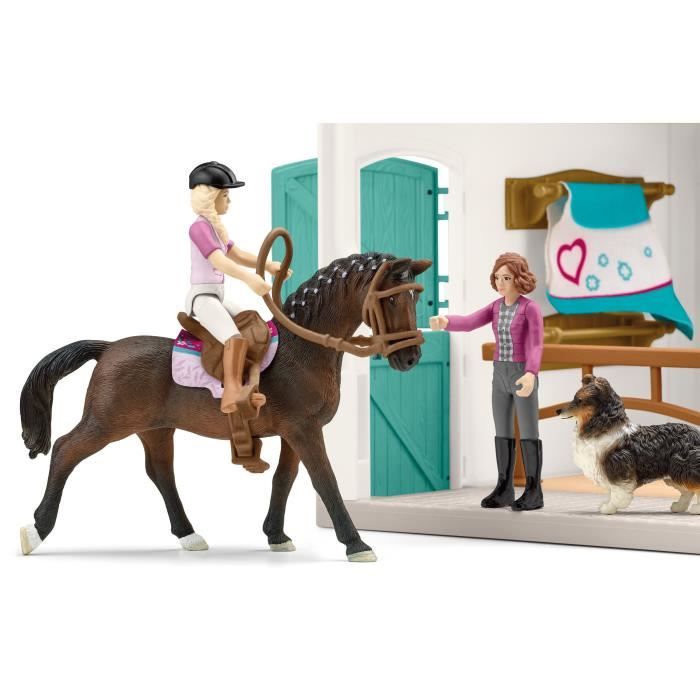 Boutique d'équitation pour chevaux schleich, Coffret schleich avec 67 éléments inclus dont 1 cheval schleich, coffret figurines