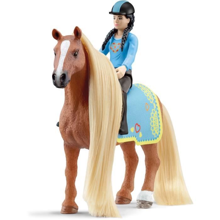 Coffret de Beauté de 18 Pieces Pour Figurines Chevaux avec le Cavalier Kim -  Cadeau pour Garçons et Filles a Partir de 5 ans -