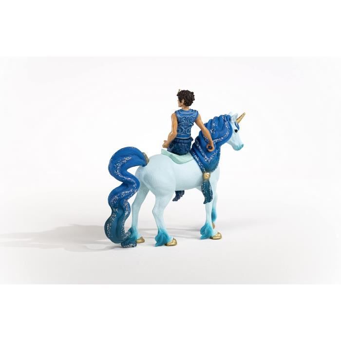 Figurine Trition Aryon et Licorne Bleue -Set de 2 Pieces - Jouets Durables pour Divertissement et Jeux de Simulation - Cadeau pour