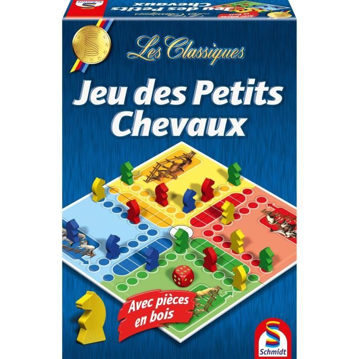 Les Classiques - Jeu de petits chevaux - SCHMIDT SPIELE - Vivez des courses palpitantes avec ce jeu de petits chevaux classique !