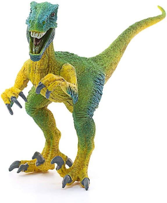 Figurine Vélociraptor SCHLEICH - Gamme Dinosaurs - Pour Enfant a partir de 3 ans - 70 cm - Marron