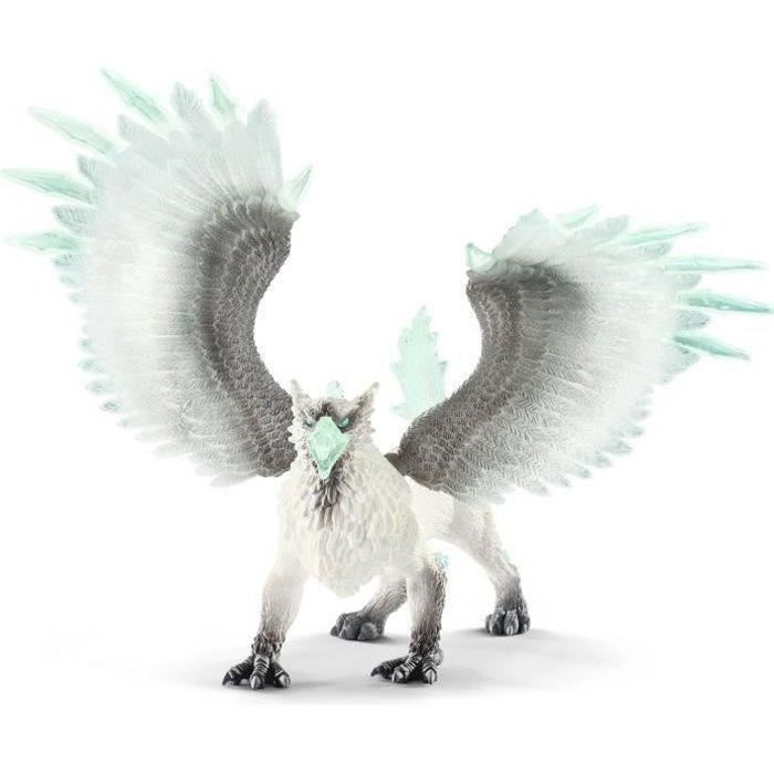 Griffon de Glace, Figurine d'Action, Jouet schleich Réaliste et Durable aux Ailes Mobiles - Cadeau Pour Garçons et Filles des 7 ans