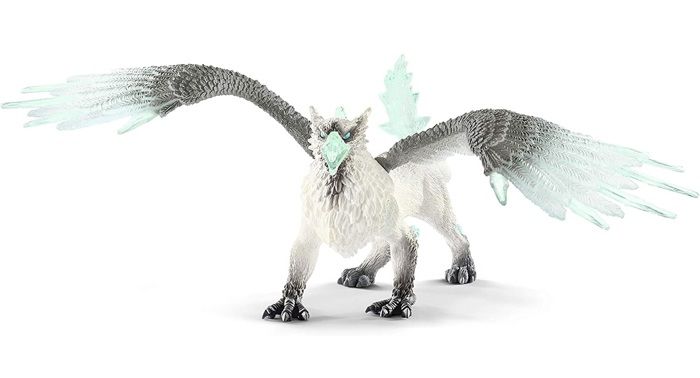 Griffon de Glace, Figurine d'Action, Jouet schleich Réaliste et Durable aux Ailes Mobiles - Cadeau Pour Garçons et Filles des 7 ans