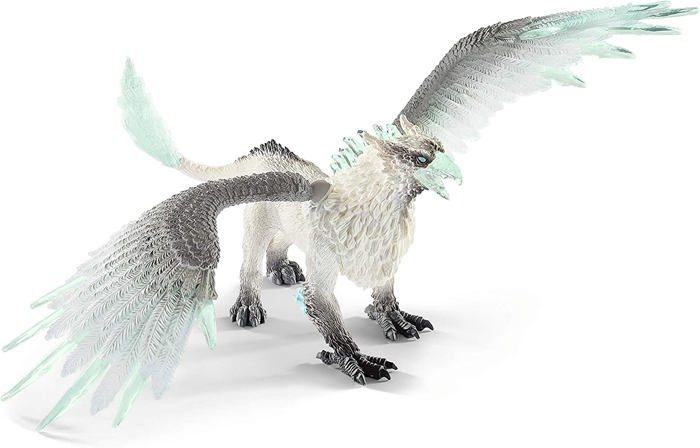 Griffon de Glace, Figurine d'Action, Jouet schleich Réaliste et Durable aux Ailes Mobiles - Cadeau Pour Garçons et Filles des 7 ans